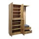 Έπιπλο εισόδου Zomie pakoworld σε oak απόχρωση 131x41.5x180.4εκ Έπιπλο εισόδου Zomie pakoworld σε oak απόχρωση 131x41.5x180.4εκ