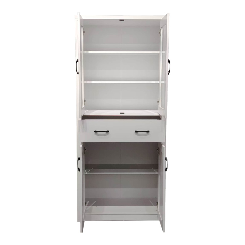 Βιτρίνα-ντουλάπα Nisso pakoworld σε λευκή απόχρωση 80x40x183.5εκ