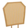 Σκαμπό μπαρ Camilla I pakoworld φυσικό pe rattan με μπεζ ύφασμα και μέταλλο σε φυσική απόχρωση 47.5x58x117εκ