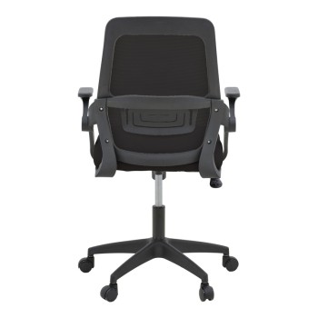 Καρέκλα γραφείου Reji pakoworld mesh ύφασμα μαύρο 58x60x89-99εκ