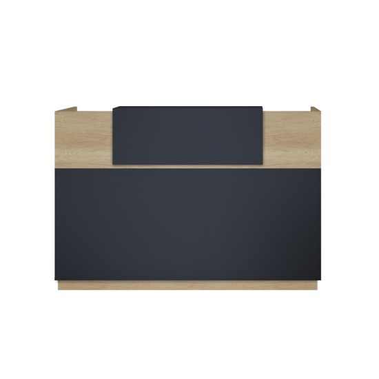 Γραφείο reception Lotus pakoworld σε χρώμα φυσικό - ανθρακί 140x70x110εκ Γραφείο reception Lotus pakoworld σε χρώμα φυσικό - ανθρακί 140x70x110εκ