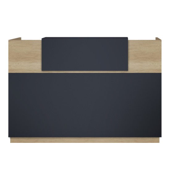 Γραφείο reception Lotus pakoworld σε χρώμα φυσικό - ανθρακί 200x70x110εκ Γραφείο reception Lotus pakoworld σε χρώμα φυσικό - ανθρακί 200x70x110εκ