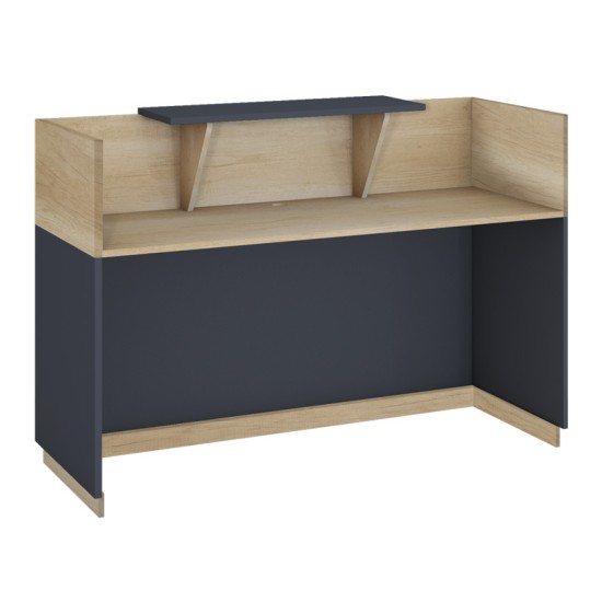 Γραφείο reception Lotus pakoworld σε χρώμα φυσικό - ανθρακί 200x70x110εκ Γραφείο reception Lotus pakoworld σε χρώμα φυσικό - ανθρακί 200x70x110εκ