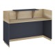 Γραφείο reception Lotus pakoworld σε χρώμα φυσικό - ανθρακί 200x70x110εκ Γραφείο reception Lotus pakoworld σε χρώμα φυσικό - ανθρακί 200x70x110εκ