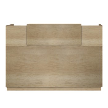 Γραφείο reception Lotus pakoworld σε χρώμα φυσικό 200x70x110εκ