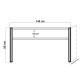 Κονσόλα PWF-0241 pakoworld χρώμα πεύκου-μαύρο 140x35x80εκ Κονσόλα PWF-0241 pakoworld χρώμα πεύκου-μαύρο 140x35x80εκ