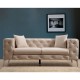 Καναπές 2θέσιος PWF-0579 pakoworld τύπου Chesterfield ύφασμα εκρού 197x90x73εκ Καναπές 2θέσιος PWF-0579 pakoworld τύπου Chesterfield ύφασμα εκρού 197x90x73εκ