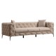 Καναπές 3θέσιος PWF-0579 pakoworld τύπου Chesterfield ύφασμα εκρού 237x90x73εκ Καναπές 3θέσιος PWF-0579 pakoworld τύπου Chesterfield ύφασμα εκρού 237x90x73εκ