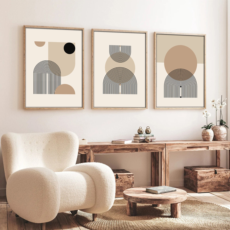 Πίνακας σε καμβά Jefton pakoworld τρίπτυχος με ψηφιακή εκτύπωση 50x2x70εκ