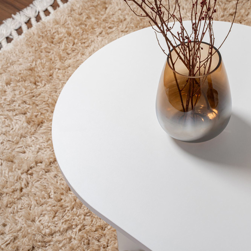 Τραπέζι σαλονιού Tabletod pakoworld σε λευκή απόχρωση 119x60x40εκ