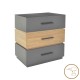 Κομοδίνο Sonlen pakoworld mdf σε sonoma-ανθρακί απόχρωση 60x40x66εκ Κομοδίνο Sonlen pakoworld mdf σε sonoma-ανθρακί απόχρωση 60x40x66εκ