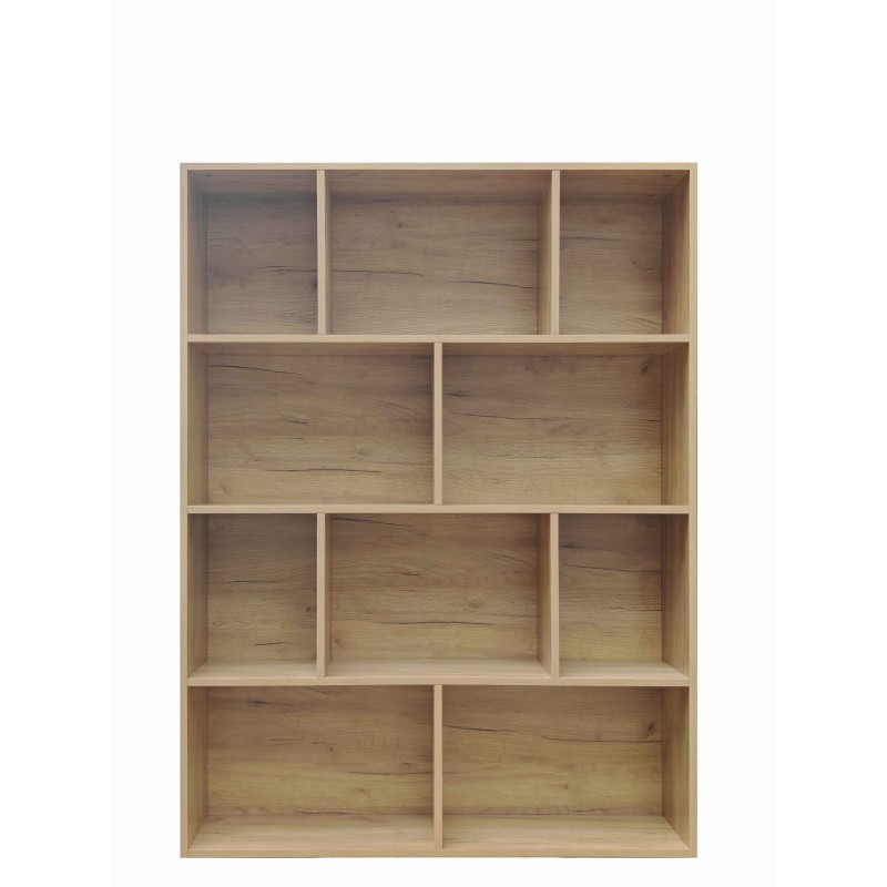 Βιβλιοθήκη Evergin pakoworld mdf σε oak απόχρωση 100x30x135εκ