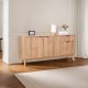 Μπουφές Hamea pakoworld mdf σε φυσική απόχρωση 150x39,5x73εκ Μπουφές Hamea pakoworld mdf σε φυσική απόχρωση 150x39,5x73εκ