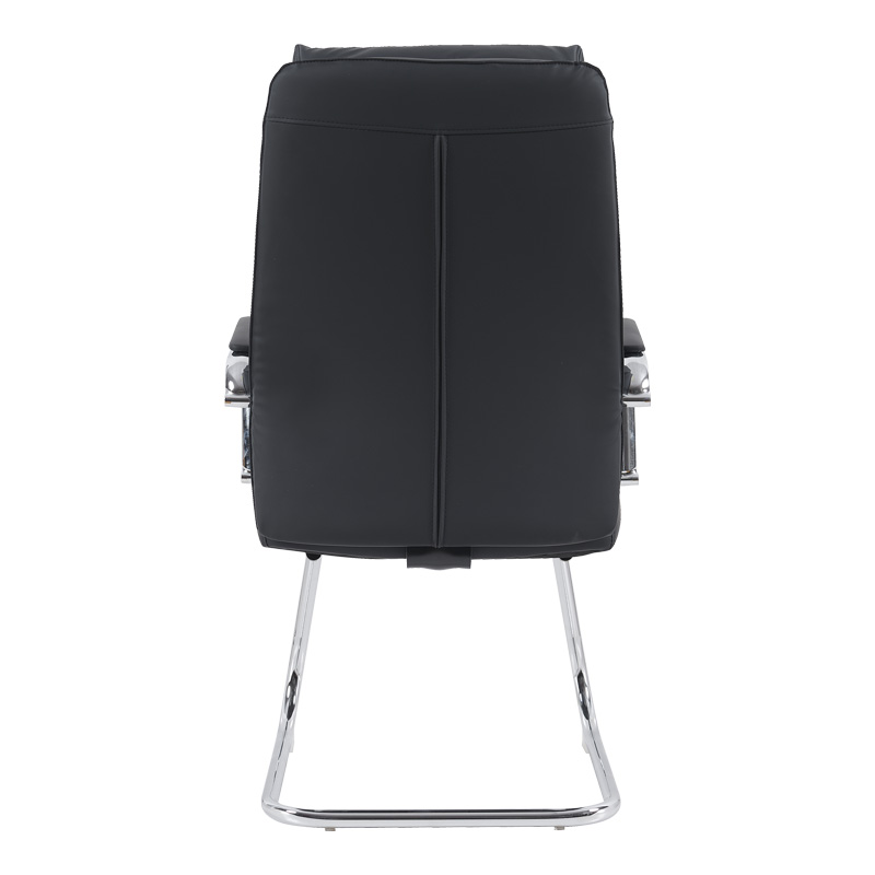 Καρέκλα επισκέπτη Siquel I pakoworld pu σε μαύρη απόχρωση 58x62x105εκ