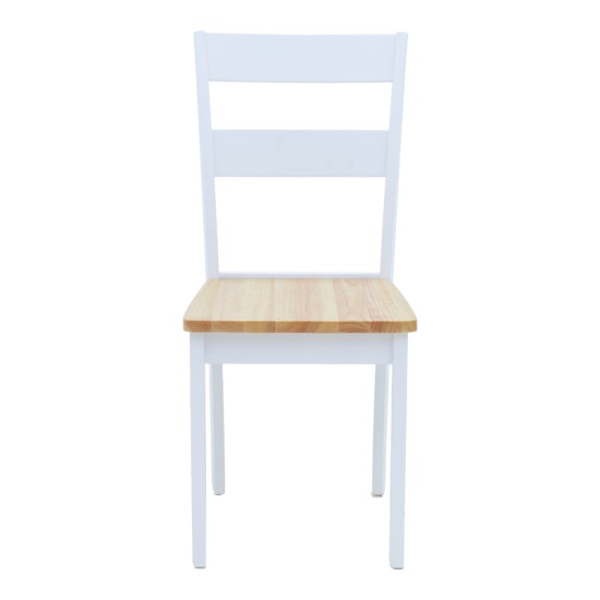 Καρέκλα York pakoworld σε λευκή-φυσική απόχρωση 39.5x47.5x89εκ Καρέκλα York pakoworld σε λευκή-φυσική απόχρωση 39.5x47.5x89εκ