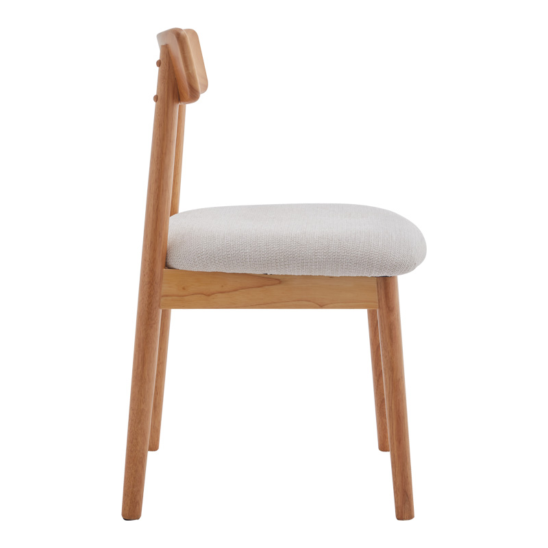 Καρέκλα Tullo pakoworld rubberwood σε φυσική απόχρωση 46x45x78εκ