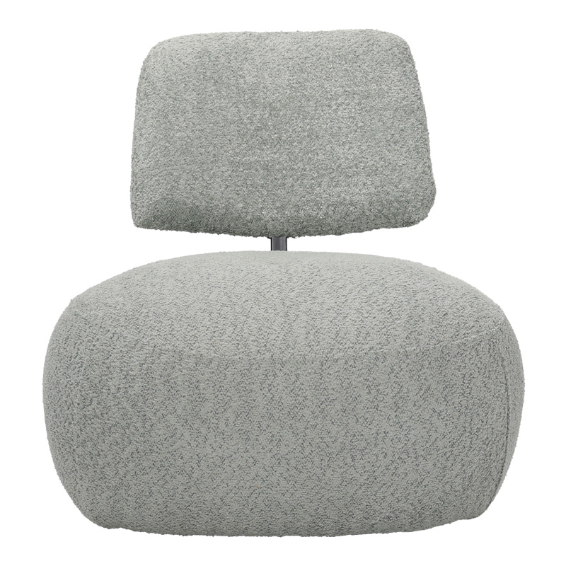 Πολυθρόνα Stonie pakoworld μπουκλέ ύφασμα σε φυστικί απόχρωση 67x73x67εκ