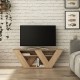 Έπιπλο τηλεόρασης Pipralla pakoworld φυσικό 110x30x40εκ Έπιπλο τηλεόρασης Pipralla pakoworld φυσικό 110x30x40εκ