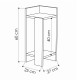 Κομοδίνο Immerse pakoworld σετ 2 τμχ. oak-ανθρακί 27x25x60εκ Κομοδίνο Immerse pakoworld σετ 2 τμχ. oak-ανθρακί 27x25x60εκ