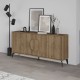 Μπουφές Gora pakoworld σε απόχρωση ανοιχτό καρυδί 180x35.6x82εκ Μπουφές Gora pakoworld σε απόχρωση ανοιχτό καρυδί 180x35.6x82εκ