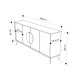 Μπουφές Gora pakoworld σε απόχρωση ανοιχτό καρυδί 180x35.6x82εκ Μπουφές Gora pakoworld σε απόχρωση ανοιχτό καρυδί 180x35.6x82εκ