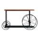 Κονσόλα Bike pakoworld χρώμα μαύρο-καρυδί 148x28x85εκ Κονσόλα Bike pakoworld χρώμα μαύρο-καρυδί 148x28x85εκ