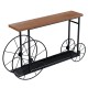 Κονσόλα Bike pakoworld χρώμα μαύρο-καρυδί 148x28x85εκ Κονσόλα Bike pakoworld χρώμα μαύρο-καρυδί 148x28x85εκ