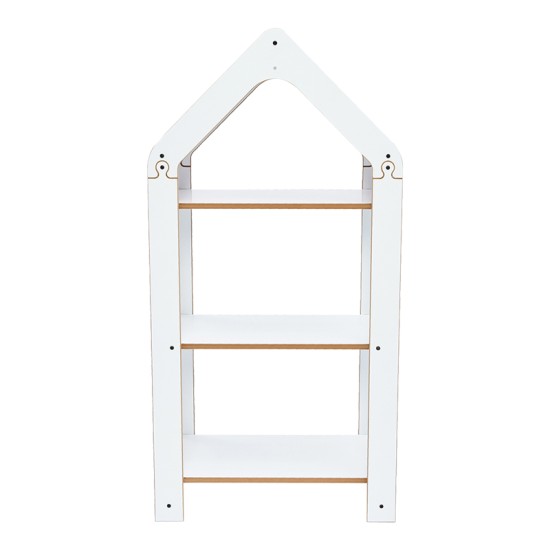 Ραφιέρα Montessori Zoilen I pakoworld λευκό-ροζ mdf 50x30x100εκ Ραφιέρα Montessori Zoilen I pakoworld λευκό-ροζ mdf 50x30x100εκ