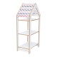 Ραφιέρα Montessori Zoilen I pakoworld λευκό-ροζ mdf 50x30x100εκ Ραφιέρα Montessori Zoilen I pakoworld λευκό-ροζ mdf 50x30x100εκ