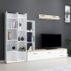 Σύνθετο σαλονιού Leman pakoworld σε λευκή-oak απόχρωση 240x35x154εκ Σύνθεση σαλονιού Leman pakoworld σε λευκή-oak απόχρωση 240x35x154εκ