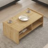 Τραπέζι σαλονιού Tiena pakoworld σε oak απόχρωση 90x50x35εκ
