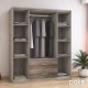 Ντουλάπα ρούχων τετράφυλλη OLYMPUS pakoworld χρώμα castillo-toro 159x57x183εκ Ντουλάπα ρούχων τετράφυλλη OLYMPUS pakoworld χρώμα castillo-toro 159x57x183εκ