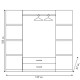 Ντουλάπα ρούχων τετράφυλλη OLYMPUS pakoworld χρώμα castillo-toro 159x57x183εκ Ντουλάπα ρούχων τετράφυλλη OLYMPUS pakoworld χρώμα castillo-toro 159x57x183εκ