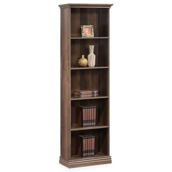 Βιβλιοθήκη Mozart pakoworld χρώμα καρυδί 60x34,5x202,5εκ Βιβλιοθήκη Mozart pakoworld χρώμα καρυδί 60x34,5x202,5εκ