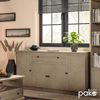 Μπουφές Libby pakoworld oak 160x39.5x83εκ