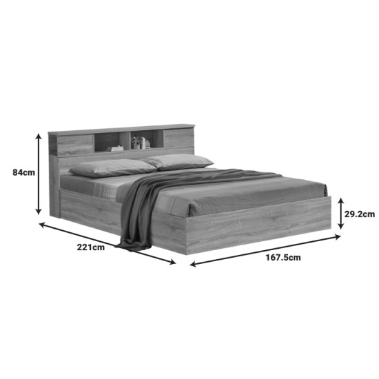 Κρεβάτι διπλό OLYMPUS pakoworld σε φυσική απόχρωση 160x200εκ Κρεβάτι διπλό OLYMPUS pakoworld σε φυσική απόχρωση 160x200εκ