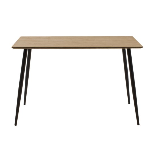 Τραπέζι Cuba pakoworld MDF sonoma-μαύρο 120x70x76εκ Τραπέζι Cuba pakoworld MDF sonoma-μαύρο 120x70x76εκ