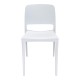 Καρέκλα Fenxy pakoworld pp σε λευκή απόχρωση 38x42x77εκ