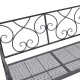 Παγκάκι Cazpo pakoworld μέταλλο σε μαύρη απόχρωση 114x45x90εκ Παγκάκι Cazpo pakoworld μέταλλο σε μαύρη απόχρωση 114x45x90εκ