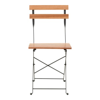 Τραπεζαρία Pometia pakoworld σετ 3τεμ ξύλο-μέταλλο