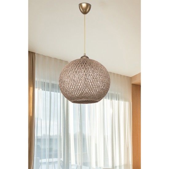 Φωτιστικό οροφής μονόφωτο Leshia pakoworld Ε27 καφέ Φ38x38εκ Φωτιστικό οροφής μονόφωτο Leshia pakoworld Ε27 καφέ Φ38x38εκ