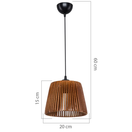 Φωτιστικό οροφής μονόφωτο PWL-1116 pakoworld Ε27 καφέ Φ20x15εκ Φωτιστικό οροφής μονόφωτο PWL-1116 pakoworld Ε27 καφέ Φ20x15εκ