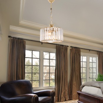 Φωτιστικό οροφής μονόφωτο Lavina Ι pakoworld Ε27 σε χρυσή απόχρωση Φ27x21εκ