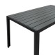 Τραπέζι Nares pakoworld αλουμίνιο μαύρο-plywood ανθρακί 140x80x72.5εκ Τραπέζι Nares pakoworld αλουμίνιο μαύρο-plywood ανθρακί 140x80x72.5εκ