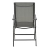 Πολυθρόνα Candor pakoworld ανθρακί μέταλλο και γκρι textilene 65x56x106εκ