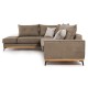 Γωνιακός καναπές δεξιά γωνία Luxury II pakoworld ύφασμα mocha-cream 290x235x95εκ Γωνιακός καναπές δεξιά γωνία Luxury II pakoworld ύφασμα mocha-cream 290x235x95εκ