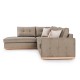 Γωνιακός καναπές δεξιά γωνία Boston pakoworld ύφασμα mocha-cream 280x225x90εκ Γωνιακός καναπές δεξιά γωνία Boston pakoworld ύφασμα mocha-cream 280x225x90εκ