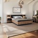 Κρεβάτι διπλό Romilly pakoworld μαύρο gloss-καρυδί 160x200εκ Κρεβάτι διπλό Romilly pakoworld μαύρο gloss-καρυδί 160x200εκ
