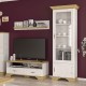 Βιτρίνα Jaden pakoworld golden oak-λευκό antique 70,5x43x197,5εκ Βιτρίνα Jaden pakoworld golden oak-λευκό antique 70,5x43x197,5εκ