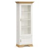 Βιτρίνα Jaden pakoworld golden oak-λευκό antique 70,5x43x197,5εκ